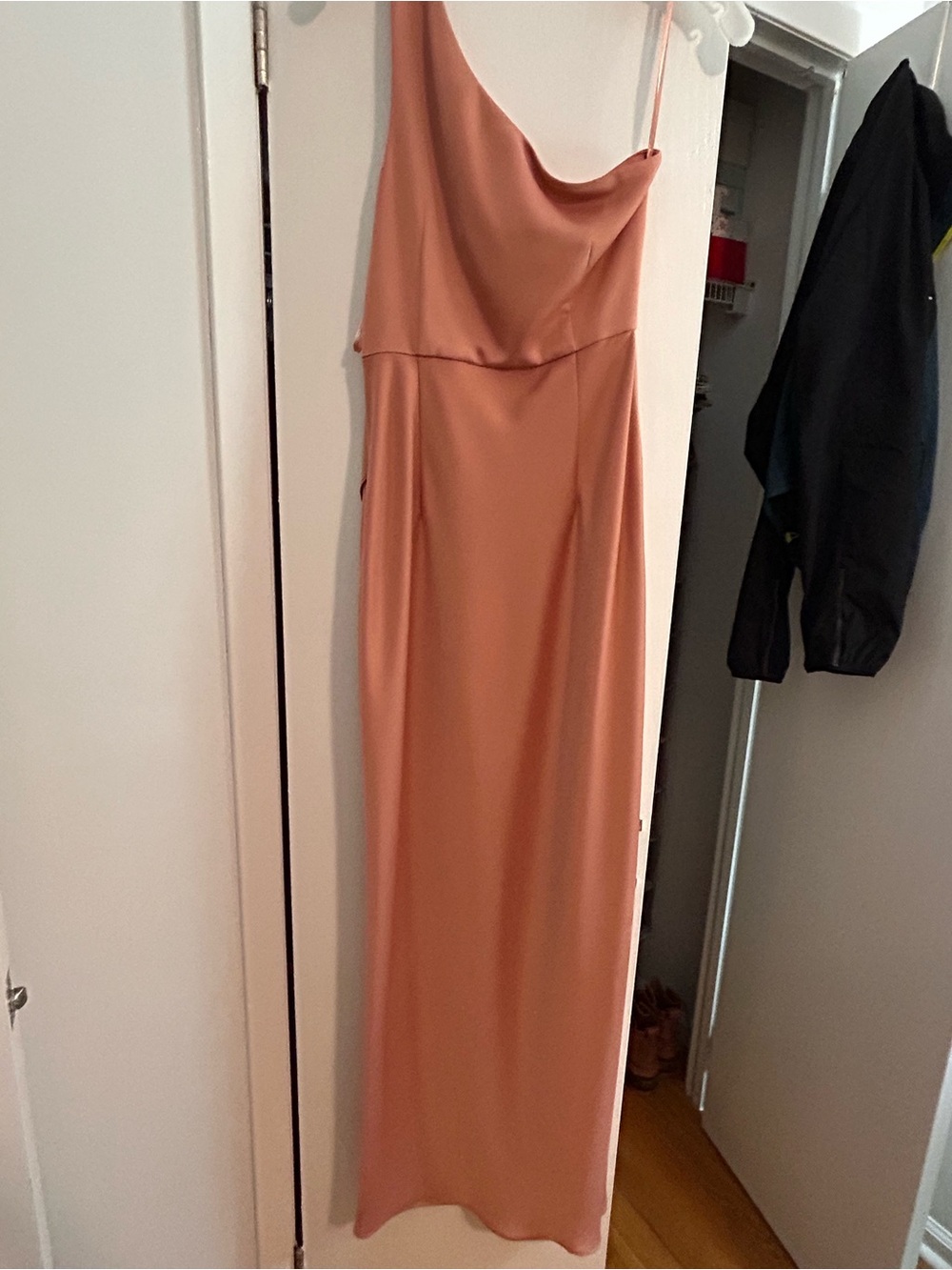 BHLDN One-Shoulder Sedona Satin Dress